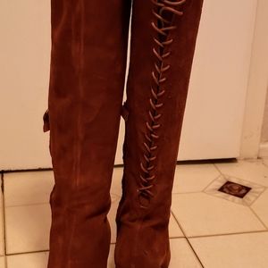 ZARA Brown Suede Boots